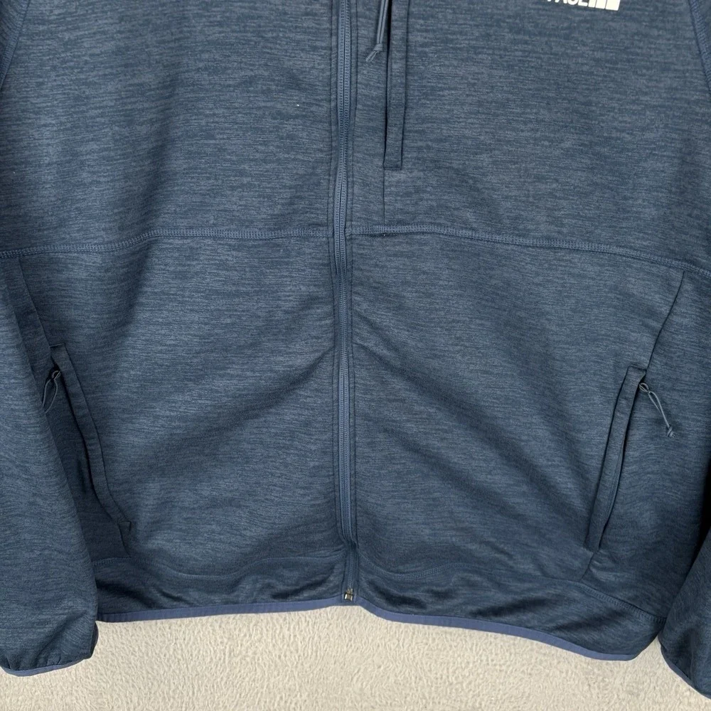 The North Face Men's TNF Performance Fleece Full-Zip Hoodie 2XL Heather Navy